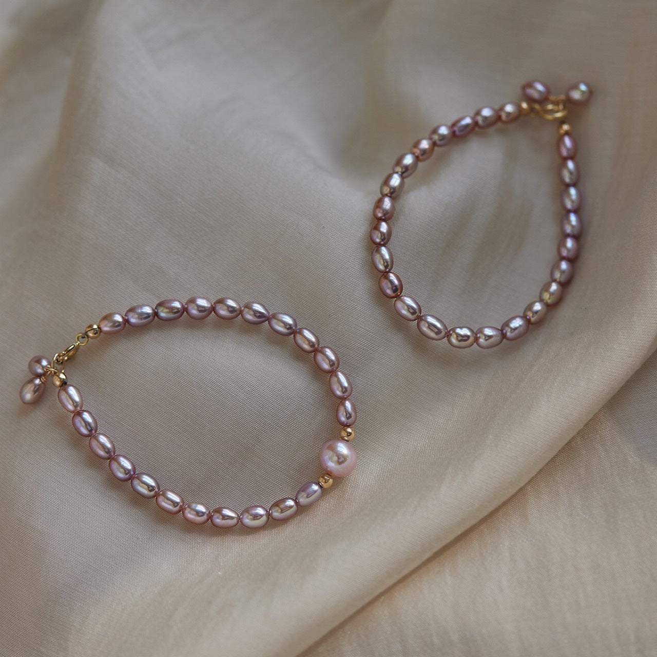 Baroque Pearl Bracelet - Violet