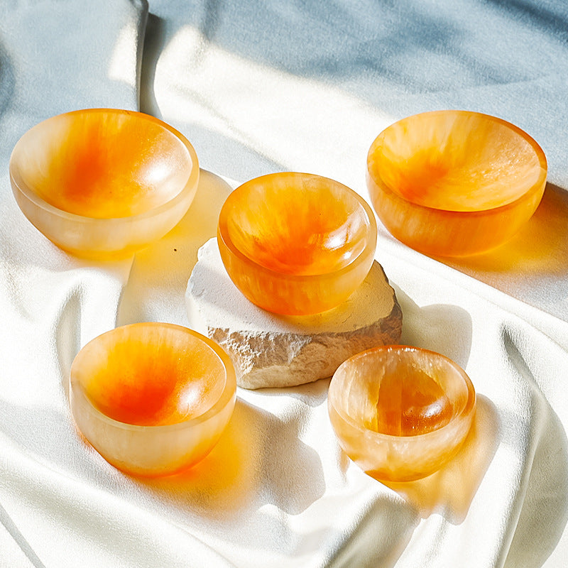 Orange Selenite Cleansing Bowl - 3.5cm Height