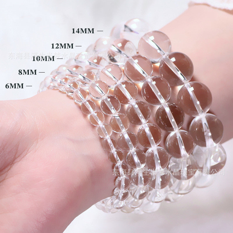 Clear Quartz Bracelet 8mm/10mm/12mm