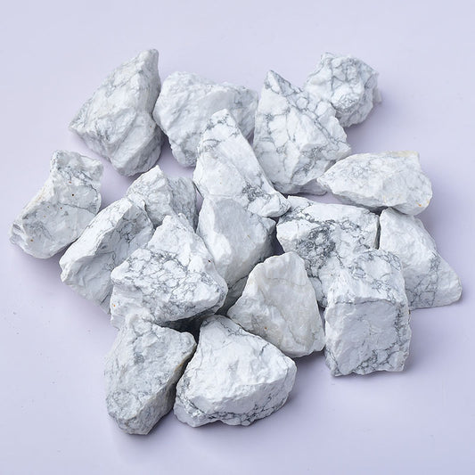 White Turquoise (Howlite) Rough Stone