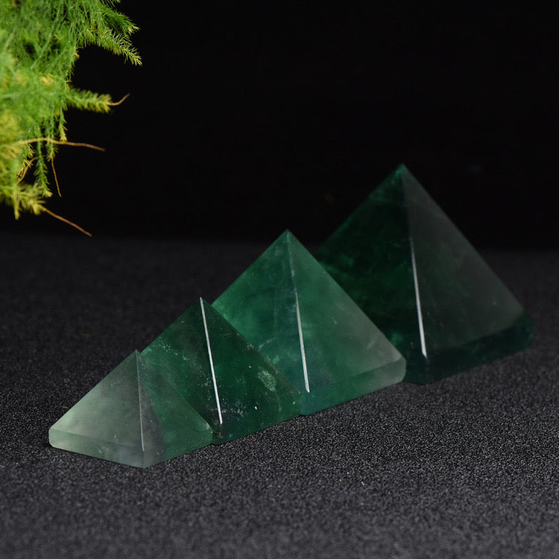 Green Fluorite Pyramid