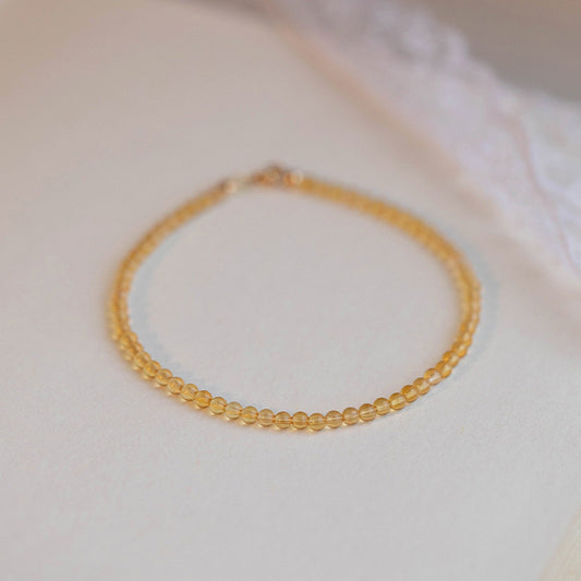 Citrine Bracelet 2mm