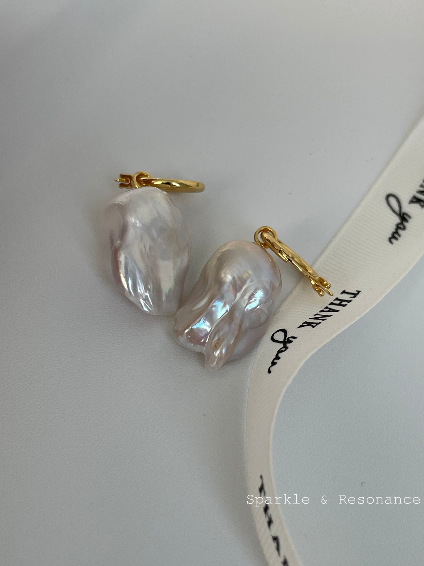 Baroque Pearl Earings - Max (Golden)