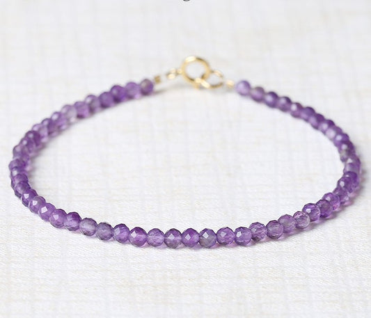 Amethyst Bracelet 3mm