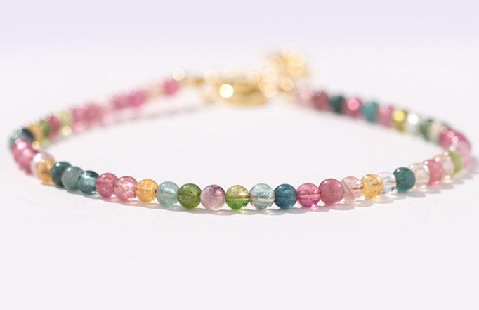 Rainbow Tourmaline Bracelet 3mm