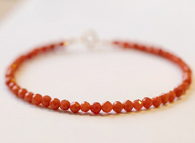 Southern Red Agate Bracelet 3mm