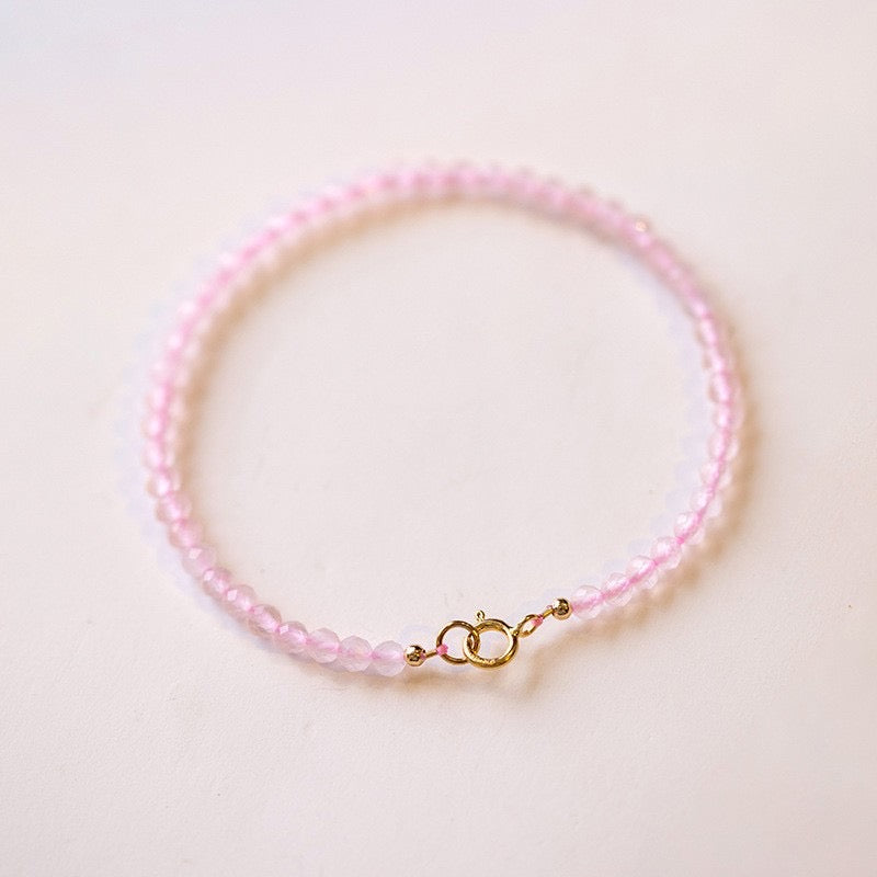 Rose Quartz Bracelet 3mm