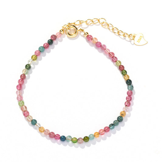 Rainbow Tourmaline Bracelet 3mm