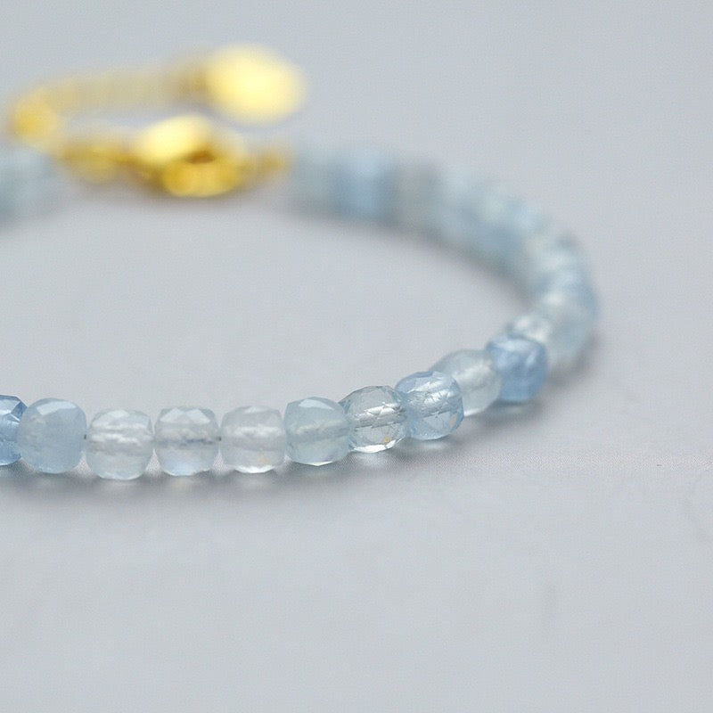 Aquamarine Bracelet 4mm