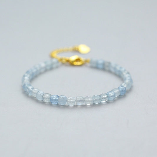 Aquamarine Bracelet 4mm