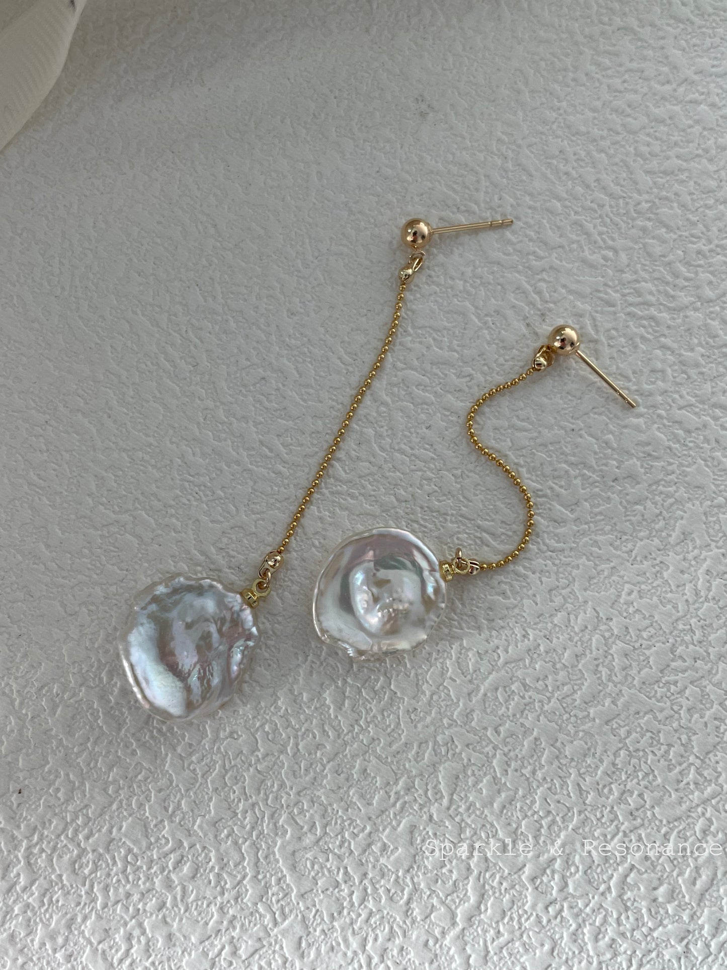 Baroque Pearl Earings - Flora (Extended)