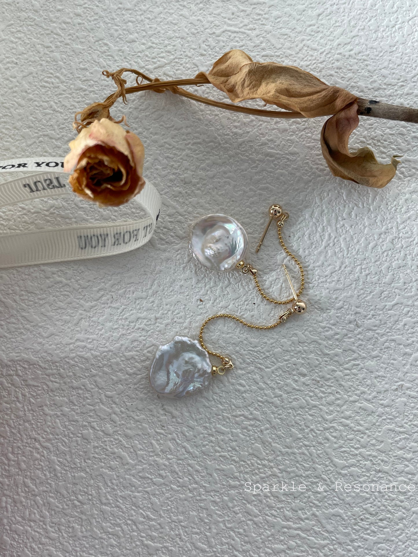 Baroque Pearl Earings - Flora (Extended)