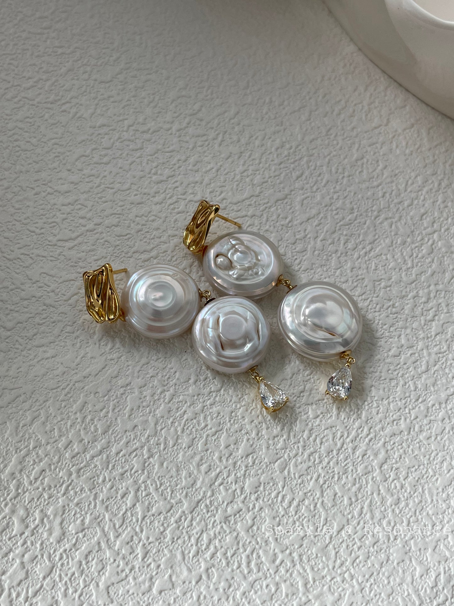 Baroque Pearl Earings - Holiday in Rome (Duo)