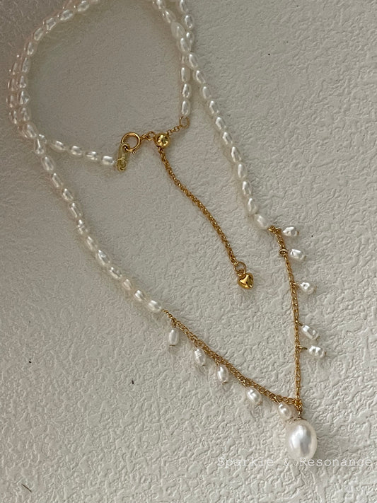 Baroque Pearl Necklace - Faye