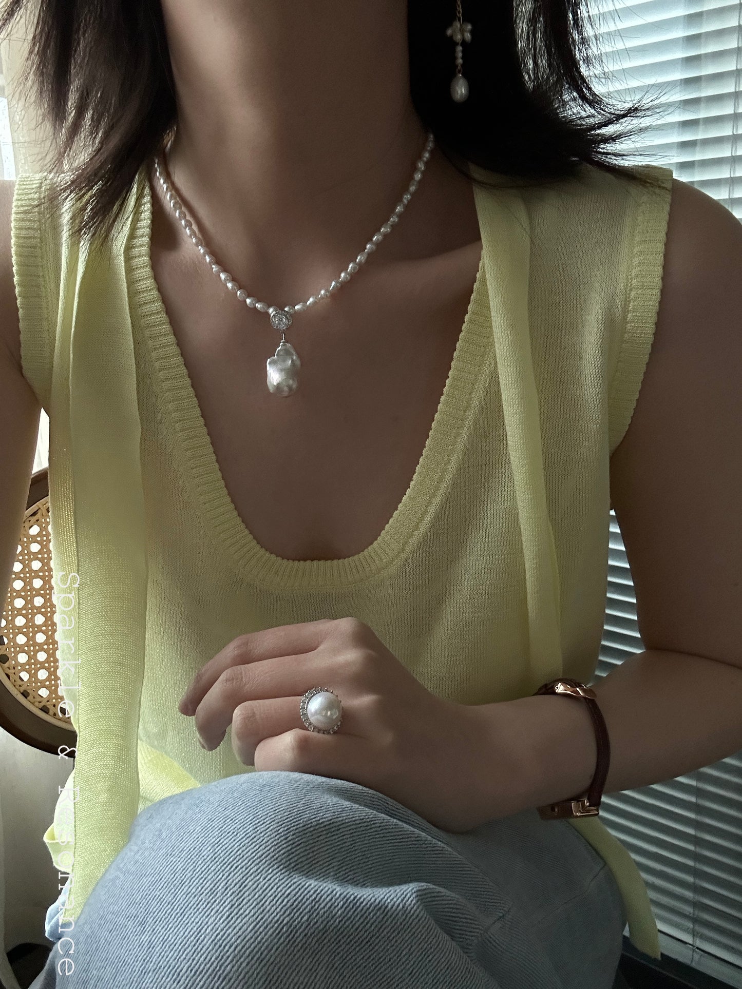 Baroque Pearl Necklace - Grace