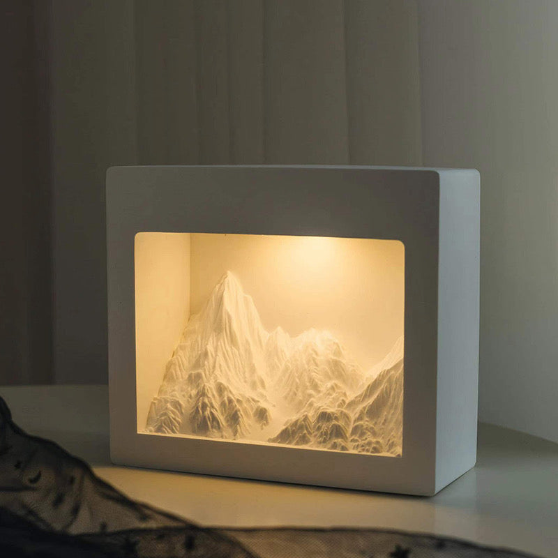 Essential Oil Diffuser & USB Night Light Gift Box - Mountain