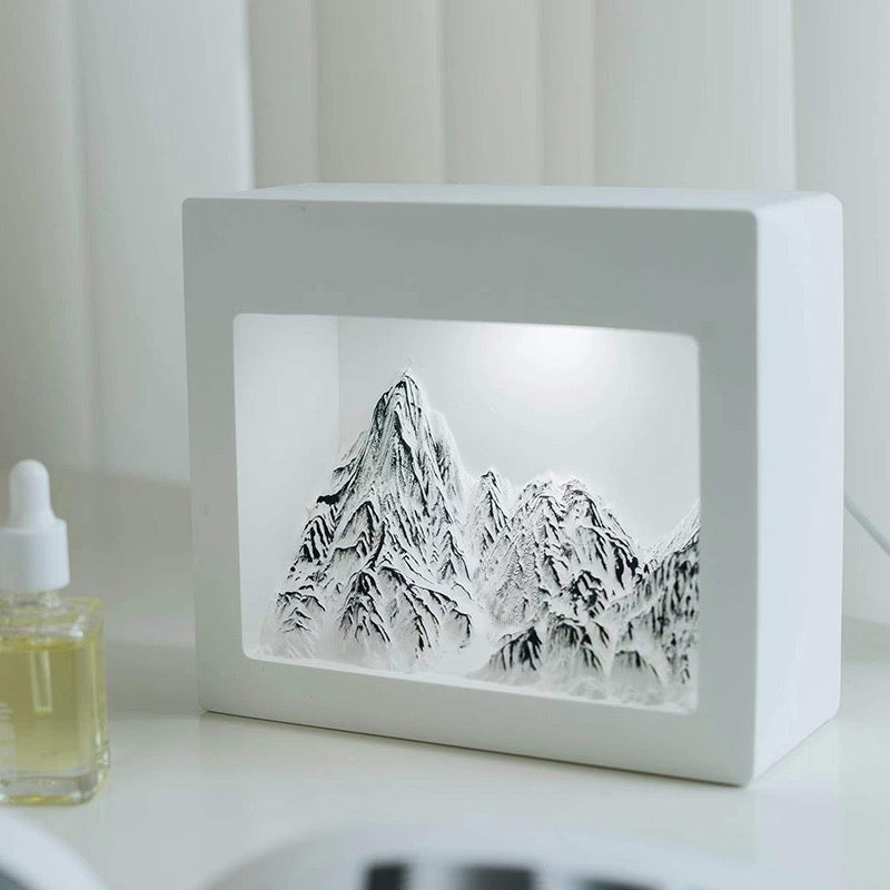 Essential Oil Diffuser & USB Night Light Gift Box - Mountain