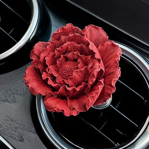 Essential Oil Diffuser - Peony-Shaped with Car Vent Clip