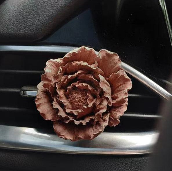 Essential Oil Diffuser - Peony-Shaped with Car Vent Clip