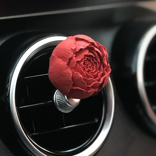 Essential Oil Diffuser - Peony-Shaped with Car Vent Clip