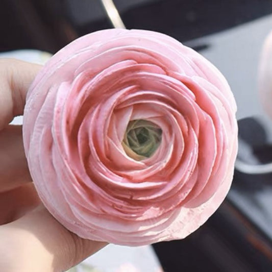 Essential Oil Diffuser - Ranunculus-Shaped with Car Vent Clip